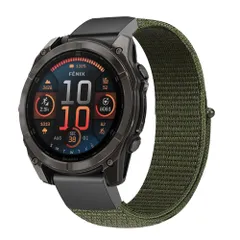 imoshion QuickFit® Nylon Armband -   Garmin 22 mm Anschluss - Größe L/XL - Grün