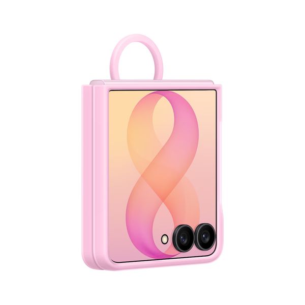 Samsung Silicone Magnet Cover Ring Samsung Galaxy Z Flip 8 - Rosa