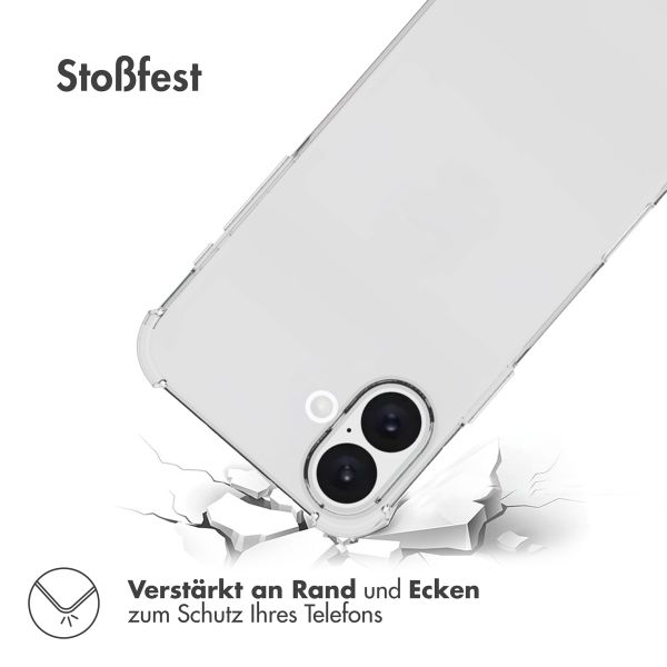 imoshion Shockproof Case für das Apple iPhone 16 - Transparent