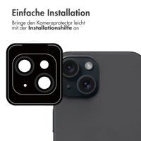 imoshion 2er-Pack Objektivschutz für Kamera für das Apple iPhone 15 / 15 Plus - Black