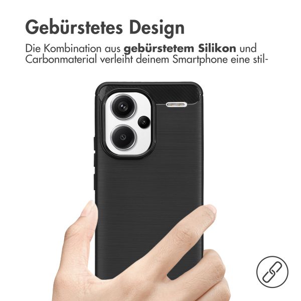 imoshion Brushed Back Cover für das Xiaomi Redmi Note 13 Pro Plus (5G) - Schwarz