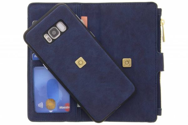 Blaue luxuriöse Portemonnaie-Klapphülle für das Galaxy S8 Plus