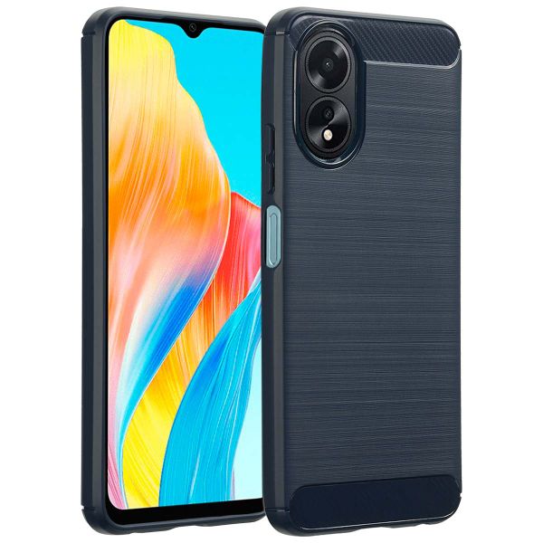 imoshion Brushed Back Cover für das Oppo A18 / Oppo A38 - Dunkelblau