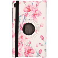 imoshion 360° drehbare Design Tablet Klapphülle Galaxy Tab A7 Lite - Blossom Watercolor White