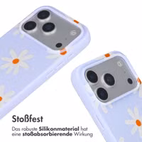 imoshion SilikonHülle design mit Band Apple iPhone 17 Pro Max - Lila Flower Distance