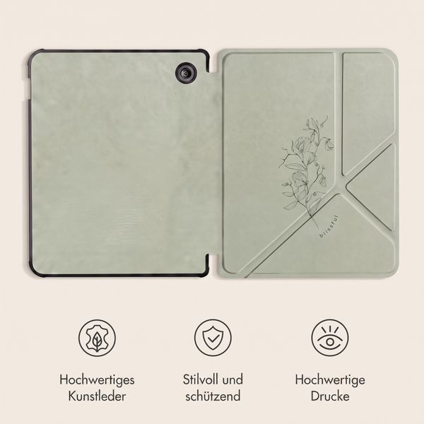imoshion Design Klappbare Klapphülle Kobo Libra Colour - Floral Green