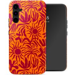 Selencia Vivid Back Cover Samsung Galaxy A34 (5G) - Tropical Vibes Apricot