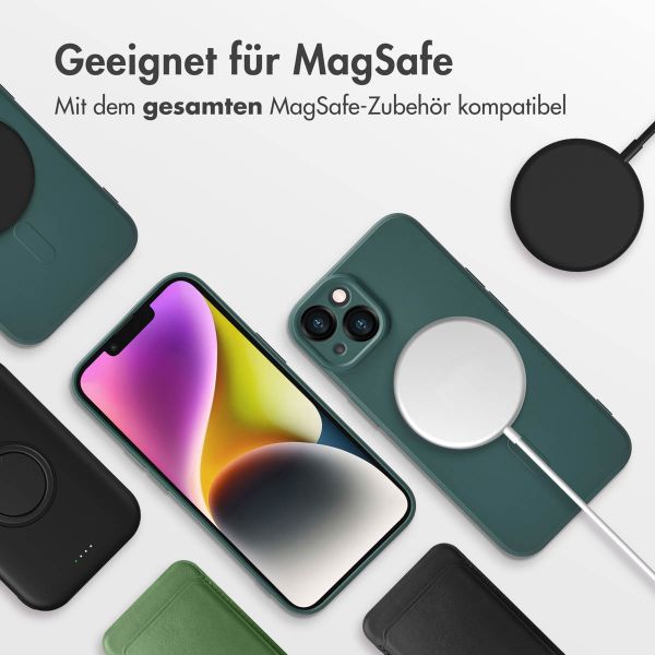 imoshion Color Back Cover mit MagSafe Apple iPhone 14 - Dunkelgrün