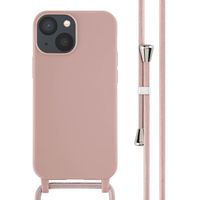 imoshion Silikonhülle mit Band für das iPhone 13 Mini - Sand Pink