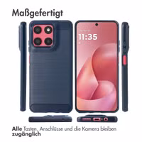 imoshion Brushed Back Cover Motorola Moto G57 Power - Dunkelblau