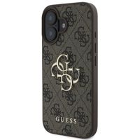 Guess 4G Metal Logo Back Cover für das Apple iPhone 16 - Braun