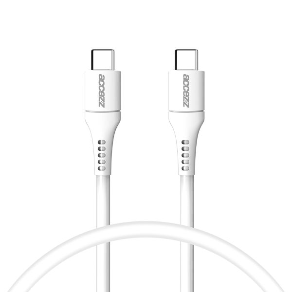 Accezz USB-C- auf USB-C-Kabel - 0,2 m - Weiß