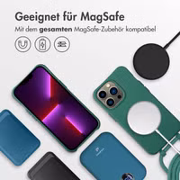 imoshion Color Backcover mit abnehmbarem Handykette und MagSafe Apple iPhone 13 Pro - Dunkelgrün