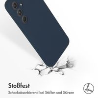 Accezz Liquid Silikoncase für das Samsung Galaxy A55 - Dunkelblau