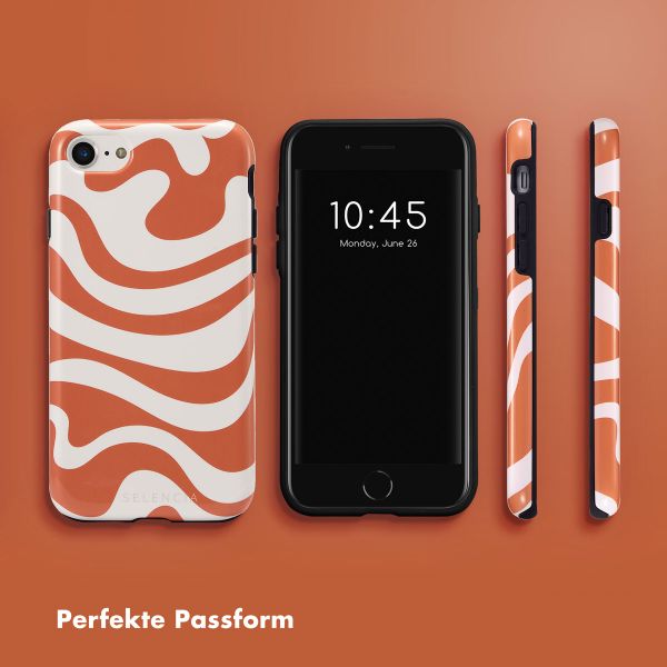 Selencia Vivid Tough Back Cover für das iPhone SE (2022 / 2020) / 8 / 7 / 6(s) - Dream Swirl Orange