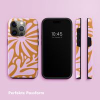 Selencia Vivid Back Cover Apple iPhone 15 Pro - Modern Bloom Pink