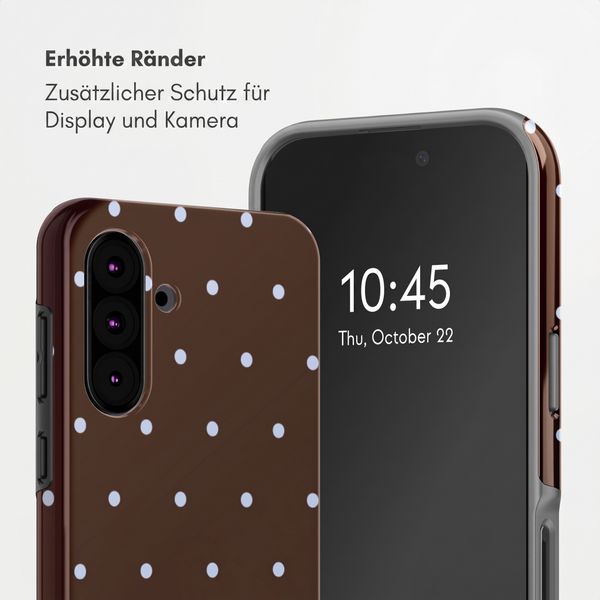 Selencia Vivid Back Cover Samsung Galaxy A36 / A56 - Happy Dots Chocolate