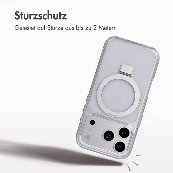 Accezz Ring Stand Backcover mit MagSafe Apple iPhone 18 Pro / 17 Pro - Transparent