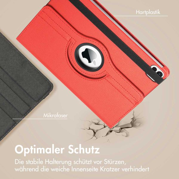 imoshion 360° drehbare Klapphülle Apple iPad Pro 12.9 (2022) / Pro 12.9 (2021) / Pro 12.9 (2020) - Rot