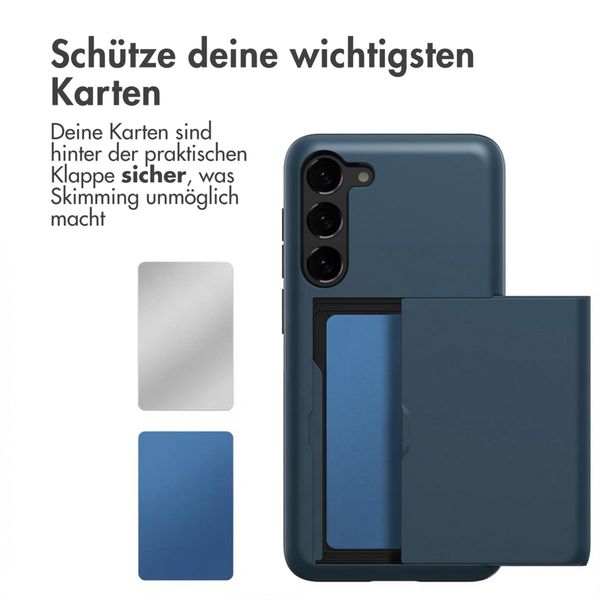imoshion Backcover mit Kartenfach Samsung Galaxy S23 - Dunkelblau