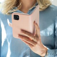 Selencia Echtleder Klapphülle Samsung Galaxy A51 - Dusty Pink