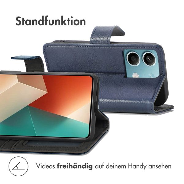 imoshion Luxuriöse Klapphülle Xiaomi Redmi Note 13 (5G) - Dunkelblau