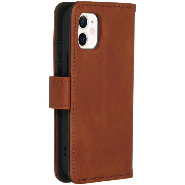 imoshion Luxuriöse Klapphülle Apple iPhone 12 Mini - Braun
