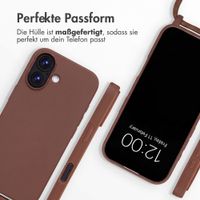 imoshion SilikonHülle mit Band Apple iPhone 17 - Braun