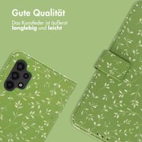 imoshion Design Klapphülle Samsung Galaxy A13 (4G) - Green Flowers