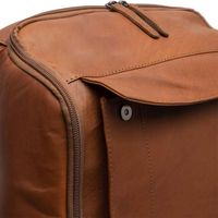 The Chesterfield Brand Rich Laptop Rucksack 15-15.6 Zoll - Echtes Leder - Cognac