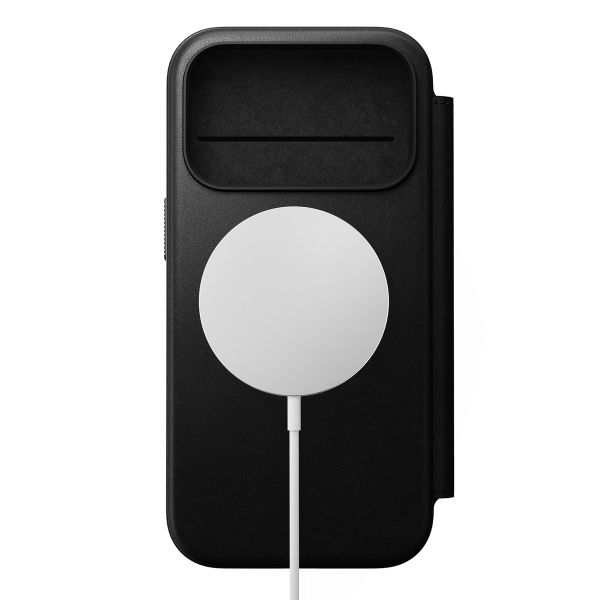 Nomad Modern Leather Folio Klapphülle Apple iPhone 17 Pro - Schwarz