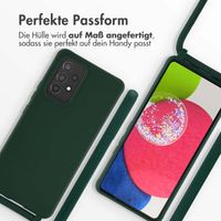 imoshion Silikonhülle mit Band für das Samsung Galaxy A53 - Dunkelgrün