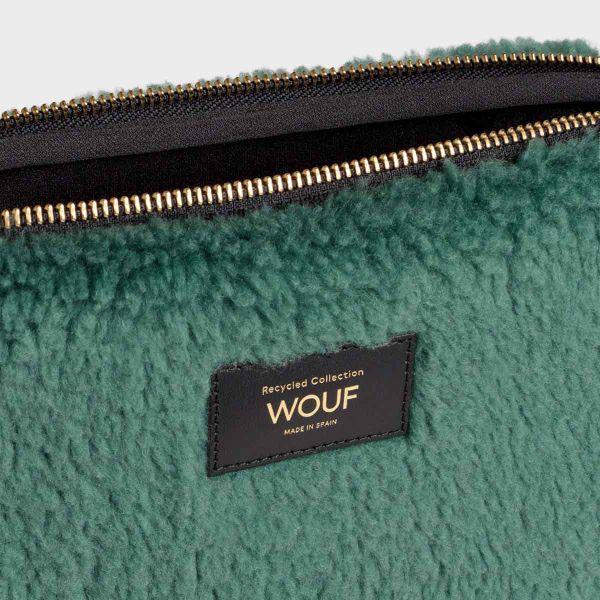 Wouf Teddy Laptop Hülle 13 Zoll - Laptop Sleeve - Moss