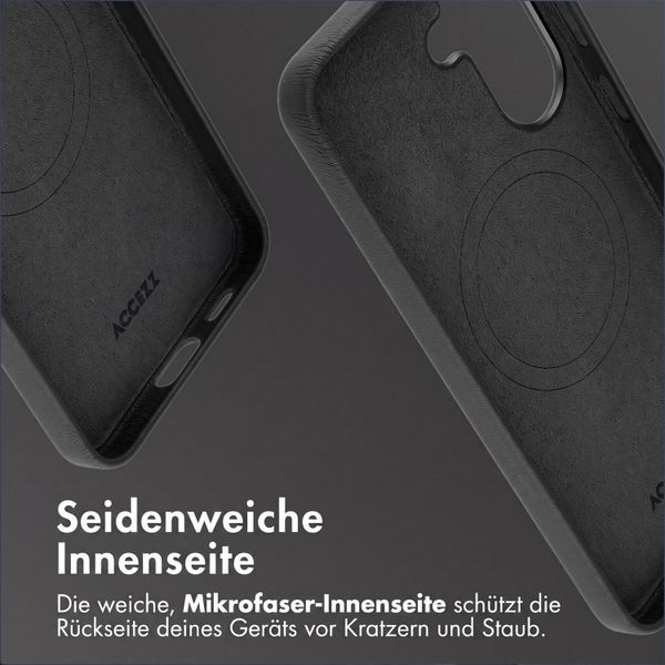 Accezz MagSafe Leather Backcover Samsung Galaxy A57 (5G) - Onyx Black