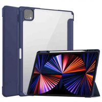 imoshion Trifold Hardcase Klapphülle Apple iPad Pro 12.9 (2018/2020/2021/2022) - Dunkelblau
