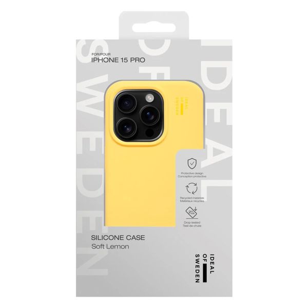 iDeal of Sweden Silikon Case Apple iPhone 15 Pro - Soft Lemon