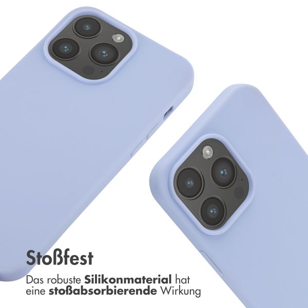 imoshion Silikonhülle mit Band für das iPhone 14 Pro Max - Violett