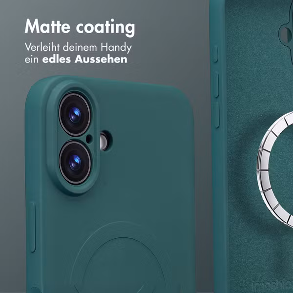 imoshion Color Back Cover mit MagSafe Apple iPhone 16 Plus - Dunkelgrün