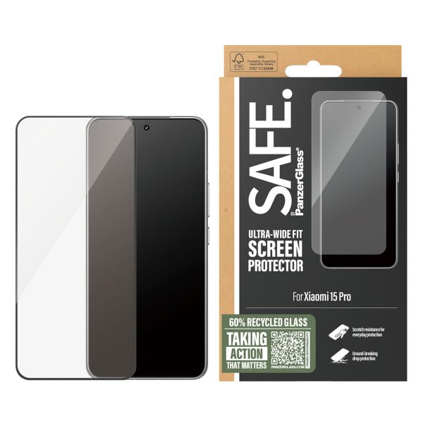 SAFE by PanzerGlass Ultra-Wide Fit Screenprotector inkl. Applikator Xiaomi 15 Pro