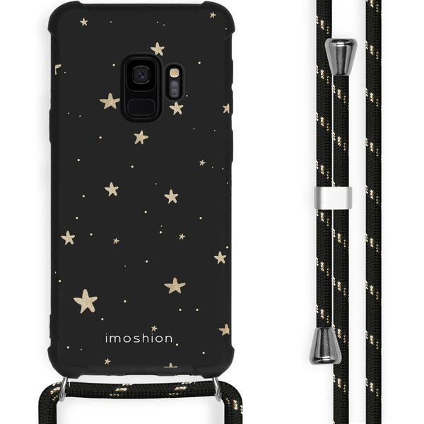 imoshion Design Hülle mit Band für das Samsung Galaxy S9 - Stars Gold