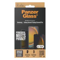PanzerGlass Ultra Wide Fit Antibakterieller Screen Protector mit Sichtschutz inkl. Applikator Samsung Galaxy Xcover 7 / 6 Pro
