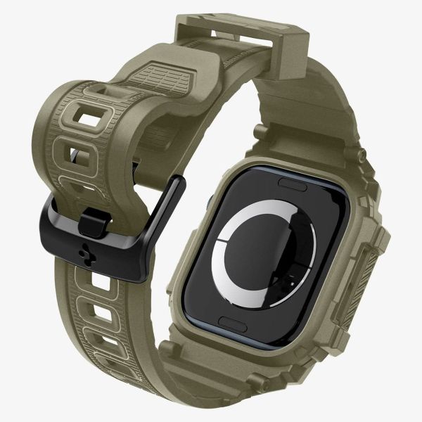 Spigen Rugged Armor™ Pro Case für Apple Watch Series 10 / 11 - 46 mm - Vintage Khaki