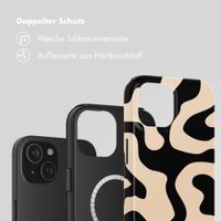 Selencia Vivid Rückabdeckung mit MagSafe Apple iPhone 15 - Art Wave Black