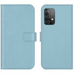 Selencia Echtleder Klapphülle Samsung Galaxy A52(s) (5G/4G) - Air Blue