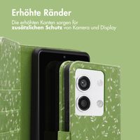 imoshion Design Klapphülle für das Xiaomi Redmi Note 13 (5G) - Green Flowers