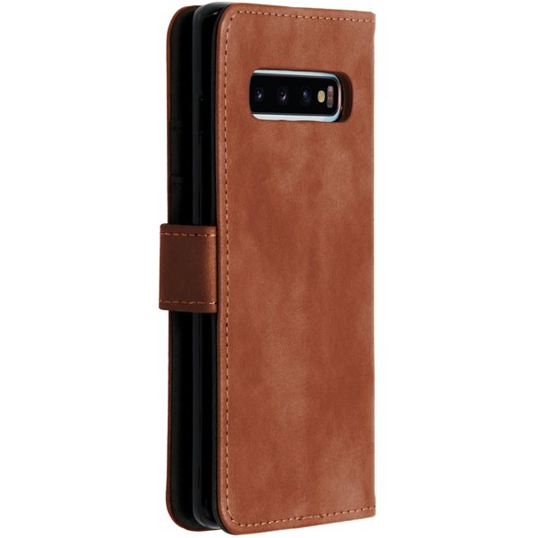 imoshion Luxuriöse Klapphülle Samsung Galaxy S10 - Braun