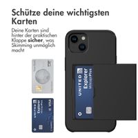 imoshion Backcover mit Kartenfach für das iPhone 15 Plus - Schwarz