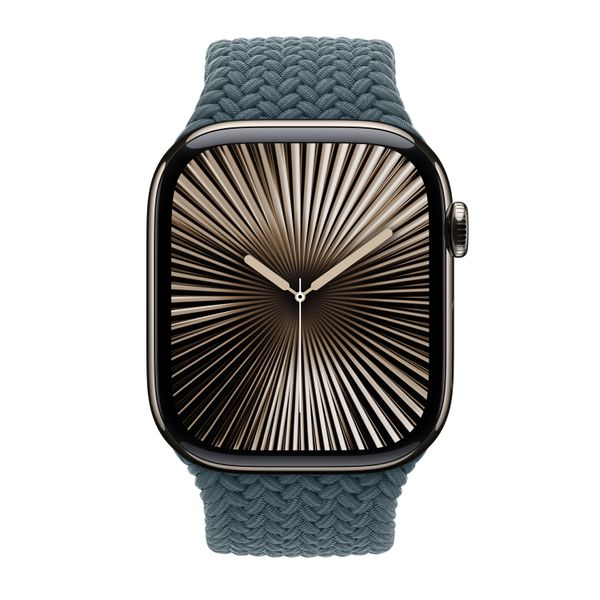 Apple Geflochtenes Solo Loop für  Apple Watch | 38/40/41/42 mm - Größe 9 - Lake Green