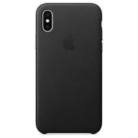 Apple Schwarzes Leder-Case Apple iPhone X - Schwarz
