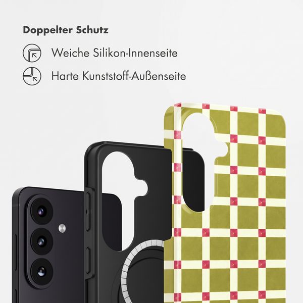 Selencia Vivid Rückabdeckung mit MagSafe Samsung Galaxy S26 - Check This Olive